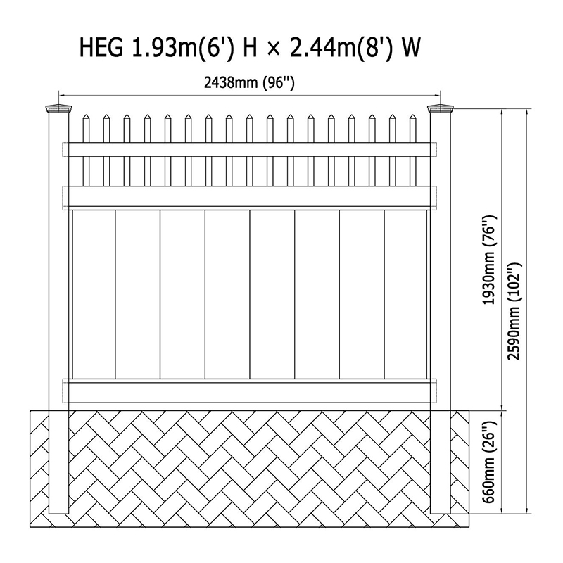 Panel T&G de PVC HEG